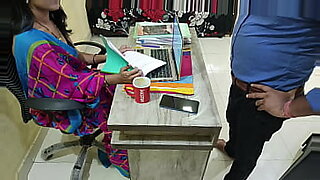 Indian madam gets fucked by her office boy in the office. Big tits and ass creampie.