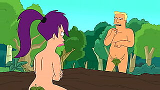 The God’s daughter of Futurama, Da Leela Cut, strips and exposes her beautiful body.