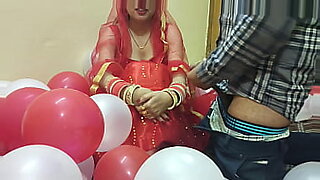 Newly wed Indian housewife seduces her husband and gives him a deep throat blowjob and hot sex.