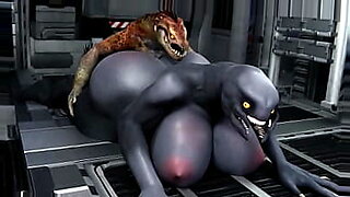 A Sangheili warrior gets fucked by a male creature.