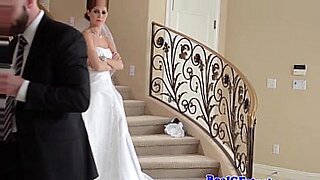 Beautiful bride gets hot water