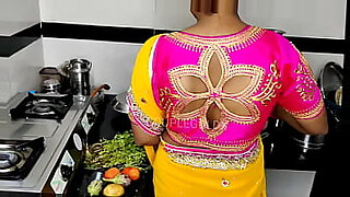 Komal, an Asian beauty, has a secret affair with her stepbrother in the kitchen.