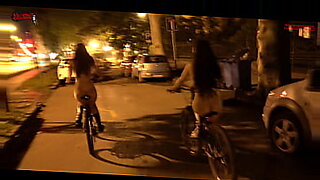 Riding our bike naked through the streets of the city - Dollscult
