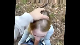 A hot blonde gets it hard in the woods and gives a great blowjob and enjoys a big dick.