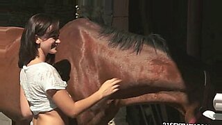 Hot redhead gets some outdoor action.