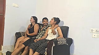 Three Bengali cumsluts in hardcore threesome action.