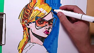 Quick Sketch with Copic Markers , the process of drawing a portrait