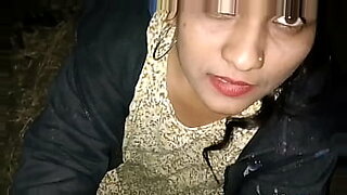 Indian village wife outdoor sex in night sucking and fucking husband.