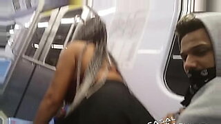 Amateur Caah Kabulosa and Bunduda in hot public subway scene.