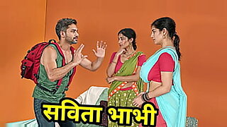 Desi Indian Savita Bhabhi and Piya Bhabhi Fucked with Stranger Man