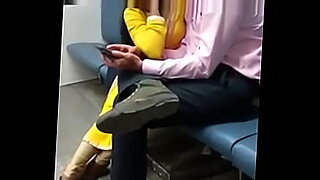 Desi girlfriend kissing in metro.