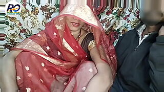 Great sex with bhabhi in red saree and after removing the black blouse, opportunity to squeeze the boobs and ass fuck Hindi audio Claire Vais.