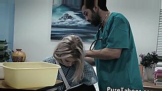 Pussyfucked teen takes medics bone