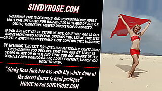Sindy Rose nail her ass with immense white done at the desert dunes &_ anal mini-rosebud